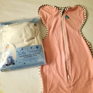 Two Newborn swaddles - Halo and Love to Dream